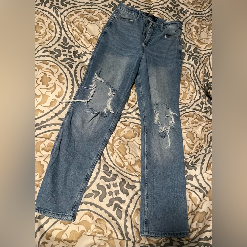 Hollister high rise mom jeans